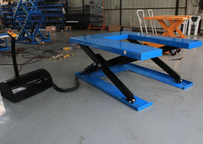 1500kg Low Profile Lift Tables Hydraulic Mechanical Lift Table With Dock Leveler Device 1
