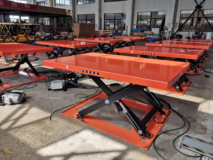 775mm Height Low Profile Lift Tables Mobile Low Profile Pallet Lift Table Safety 1