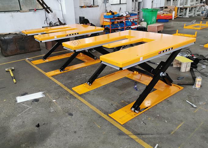 1500kg Low Profile Electric Pallet Lift Tables Material Handling Equipment E Shape 2.2kw 1