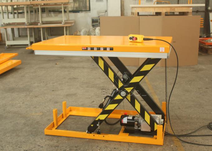 Hydraulic Motorized Lift Table Dolly Elevator Fixed Work Platform 0