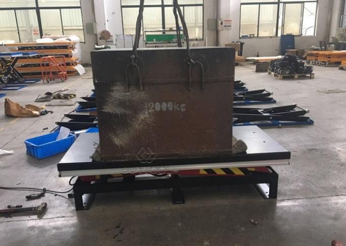 Electric Mobile Hydraulic Lifting Table Trolley With Fork Pocket 1300x850mm 1