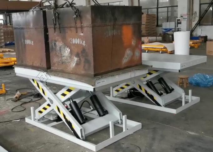 Industrial Stationary Lift Table Automatic Lifting Table For PVC Compounding Feeding System 0