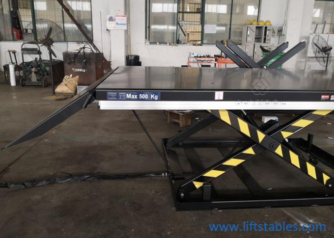 Portable Hydraulic Heavy Duty Motorcycle Lift Table 450kg Mechanics Garage Workshop 1