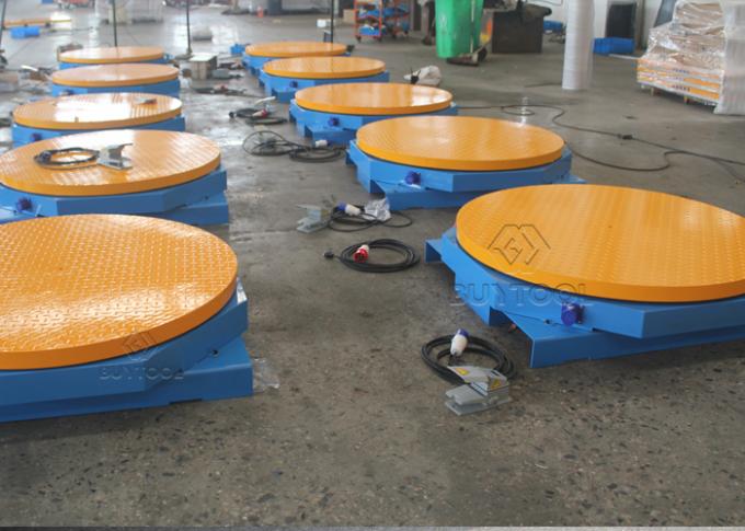 Pallet Turntable Pallet Wrapper Equipment Low Profile 1000kg Powered Packing 2