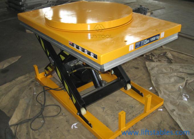 Powered Motorized Rotating Pallet Lift Table 100kg Rotary Round Stage Platform 360 Degree 2