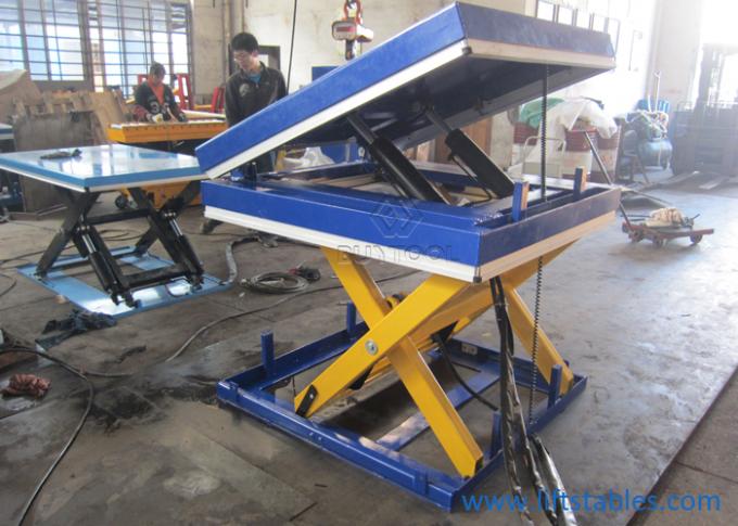 30 Degree Mobile Hydraulic Scissor Lift And Tilt Table Cart 1300x1200mm 1