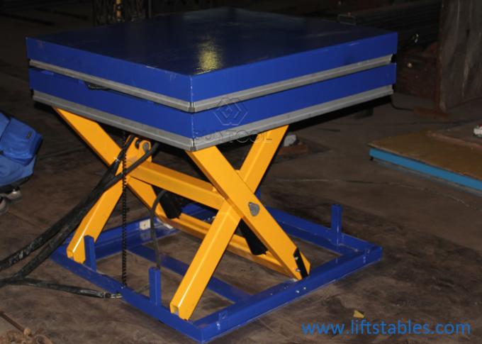 30 Degree Mobile Hydraulic Scissor Lift And Tilt Table Cart 1300x1200mm 2