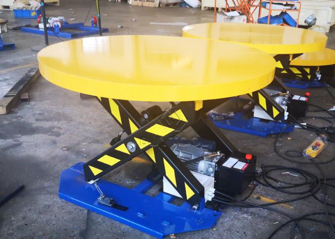 Manual Shrink Wrap Turntable For Wrapping Pallet Wrapper Safety Adjustable 2200lbs 2