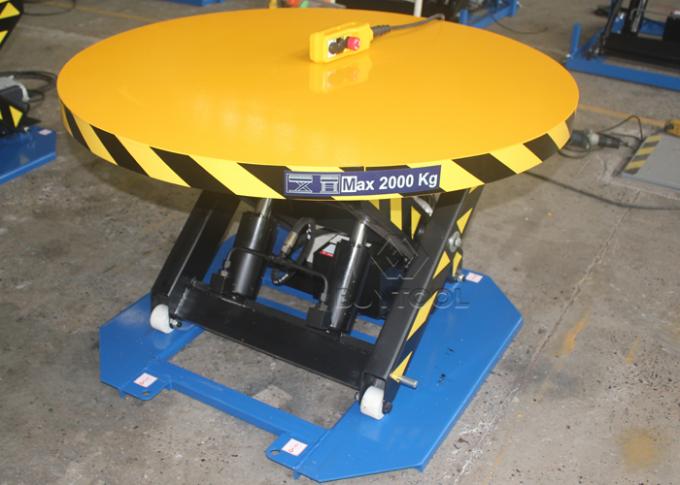 Manual Shrink Wrap Turntable For Wrapping Pallet Wrapper Safety Adjustable 2200lbs 1