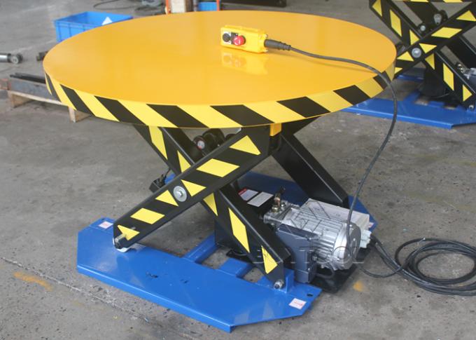 Manual Shrink Wrap Turntable For Wrapping Pallet Wrapper Safety Adjustable 2200lbs 0