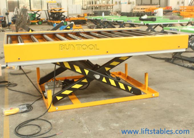 24 X 36 Manual Small Stationary Lift Table 1000kg 2200lbs Power Roller Rubber Coated 0