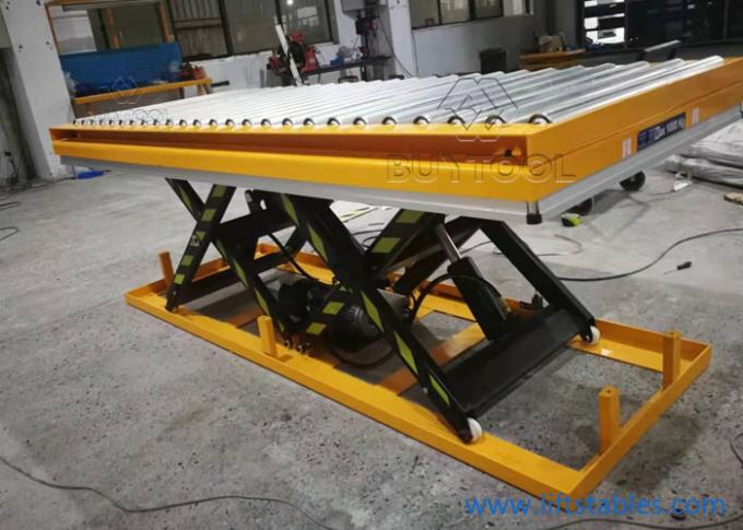 300 Kg 500kg Roller Lift Table Electric Lift Scissor Lift Table 2000 Lb Galvanized Roller 0