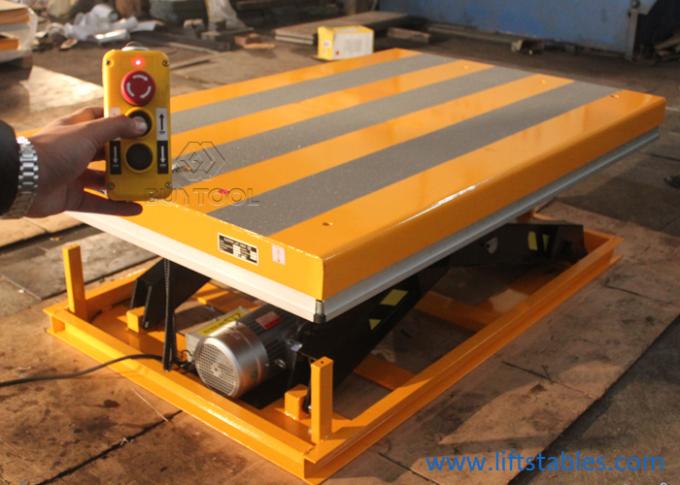 Portable Low Profile Electric Hydraulic Scissor Lift Table 800kg Wireless Remote Control Lifting 2