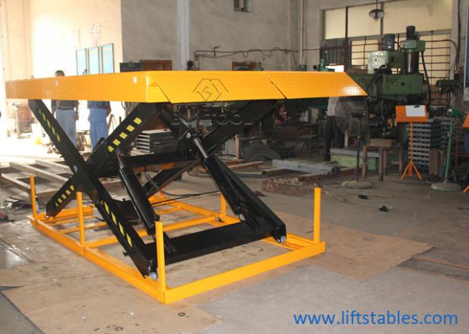 1500 Kg 10000 Lb Stationary Scissor Lift Table Forklift Truck Hydraulic Lifter Dock 0