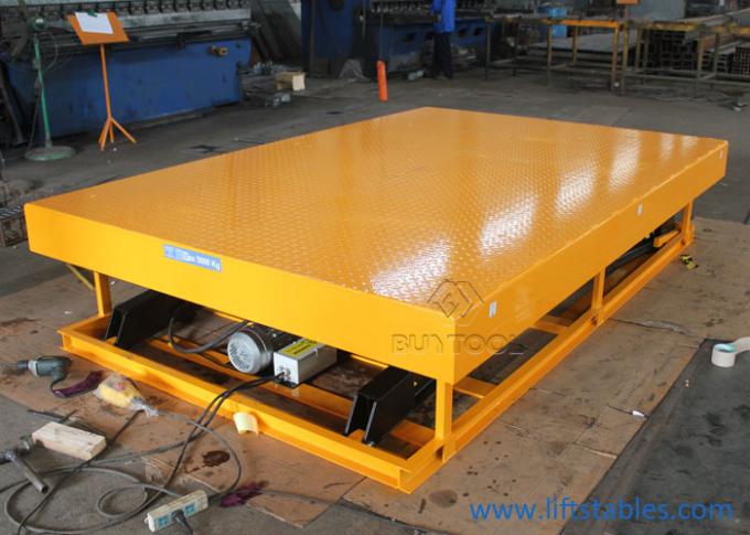 1500 Kg 10000 Lb Stationary Scissor Lift Table Forklift Truck Hydraulic Lifter Dock 2