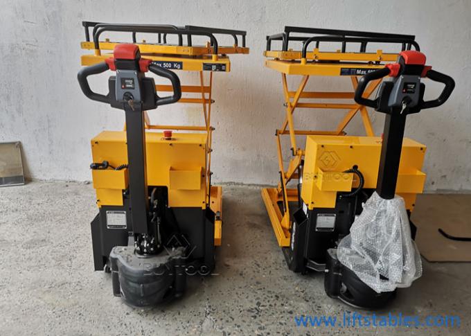 Heavy Duty Fully Electric Pallet Stacker Truck 500kg 1