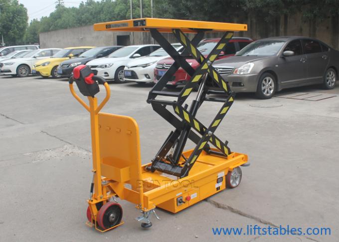 40.2"X24" Mobile Lift Tables Hydraulic Mobile Scissor Lift Table With Large Platform 0