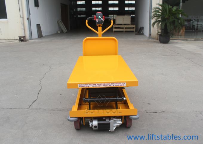40.2"X24" Mobile Lift Tables Hydraulic Mobile Scissor Lift Table With Large Platform 1