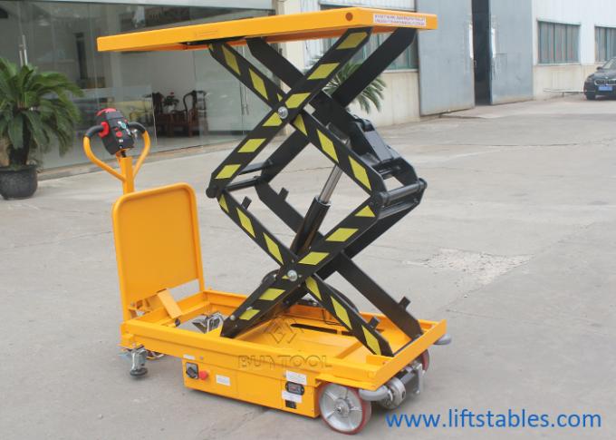 500kg 700 Kg 60 X 60 Self Propelled Mobile Lift Tables Hydraulic  Electric 0