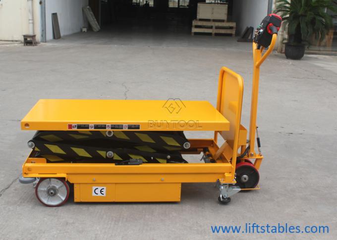 500kg 700 Kg 60 X 60 Self Propelled Mobile Lift Tables Hydraulic  Electric 1