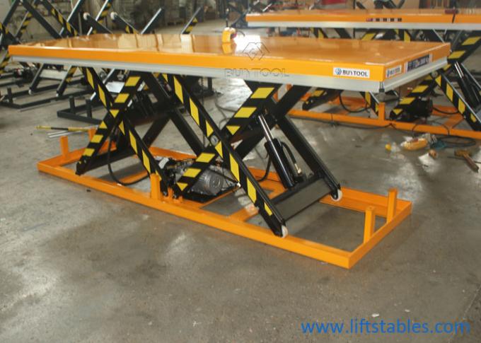 Heavy Duty Large Stationary Hydraulic Scissor Lift Table 500kg 1000 Lbs 2