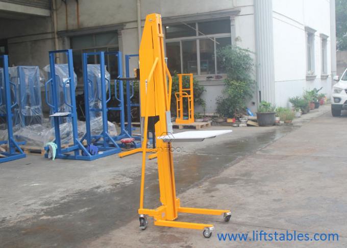 220 Lb 100kg Shelf Hydraulic Stacker Manual Platform M200 Work Positioner Lift Truck 1