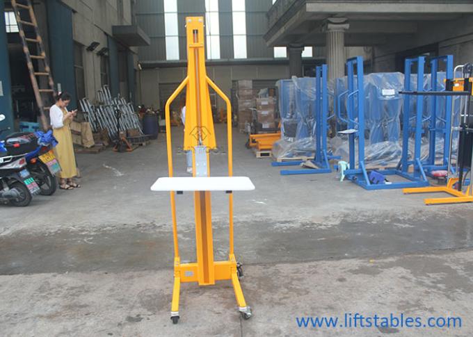 220 Lb 100kg Shelf Hydraulic Stacker Manual Platform M200 Work Positioner Lift Truck 2