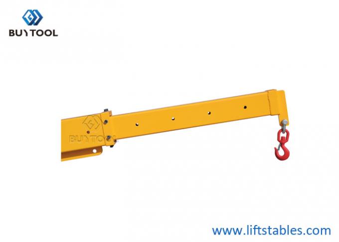 Telescopic Adjustable Hoist Forklift Attachment Jib Boom Crane 6000 Lb Lift Capacity Truss 1