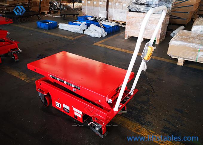 Electric Hydraulic 500kg Mobile Scissor Lift Table Alloy Steel 0