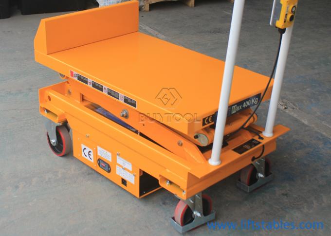 45 Degree Mini Mobile Portable Electric Scissor Lifting Table Trolley Hydraulic 800kg 2