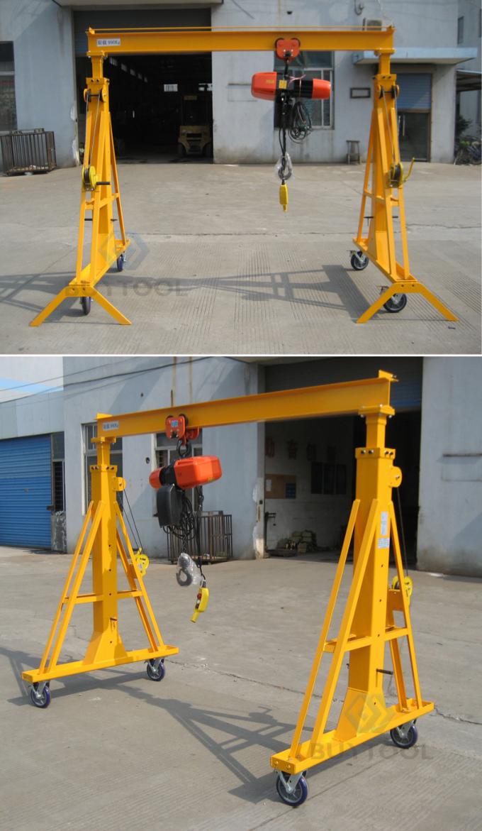 Portable Mini Type Mobile Gantry Crane For Workshops Warehouses 0