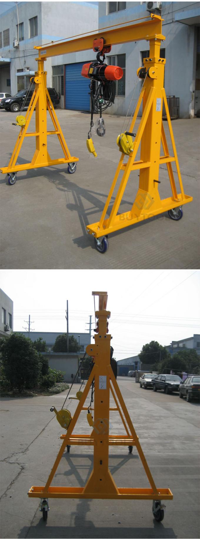 Portable Mini Type Mobile Gantry Crane For Workshops Warehouses 1