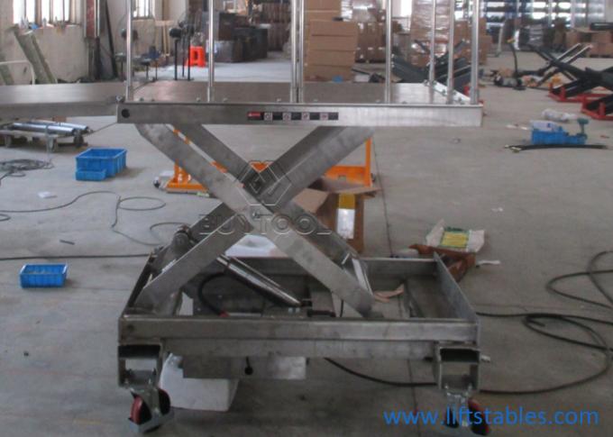 Hydraulic Electric Stationary Lift Table Stainless Steel Scissor Lifting Platform 1