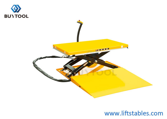Hydraulic Low Profile Lift Table Cart Platform Min Height 85mm 1000kg