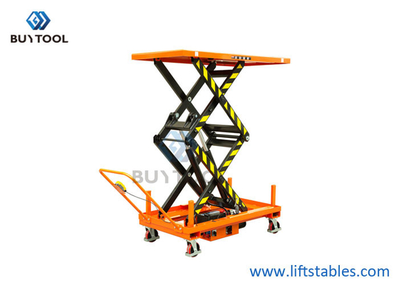 Q345B Mobile Scissor Lift Platform Table 2000mm 1000kg