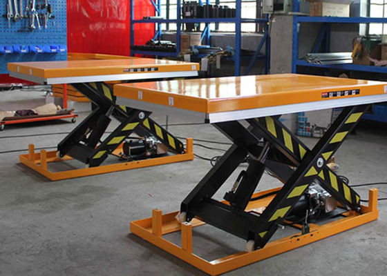 36x36 Turntable Top Electric Stationary Lift Table 1000kg 4 000lb Capacity For Warehouse