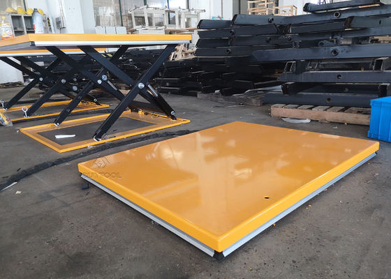 85mm 48 X 48 Low Profile Lift Table For Pallets Platform With Hydraulic Pump