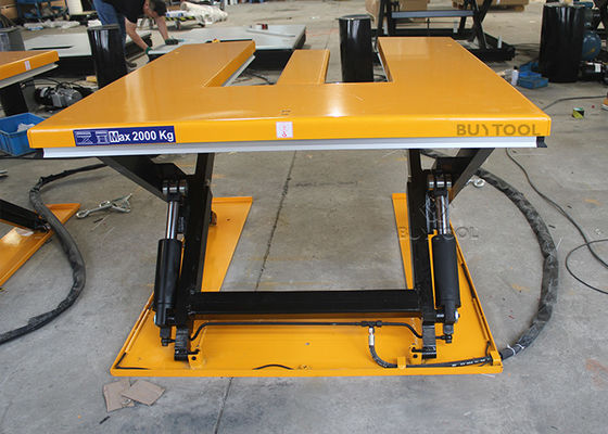 4500 Lb 5000 Lb 1t 1.5t 2t Capacity Electric Low Profile Lift Table Trolley Low Closed
