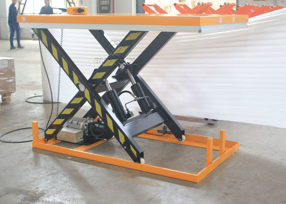 2.2kw Stationary Scissor Electric Lift Tables Hydraulic 2000×850MM Ce Approved