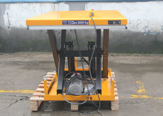 2.2kw Stationary Scissor Electric Lift Tables Hydraulic 2000×850MM Ce Approved