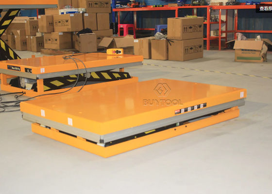 1814kg 4000 Lb Hydraulic Scissor Lift Table Cart Hand Control Power Lifting