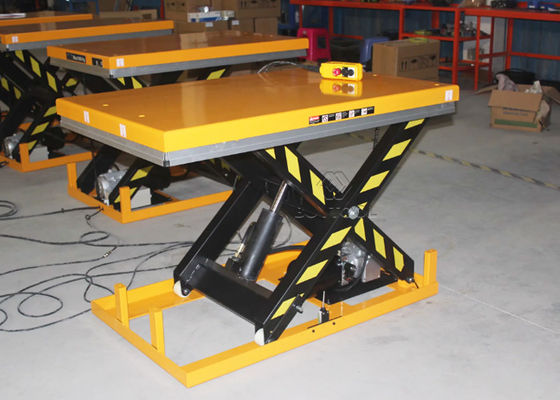 1814kg 4000 Lb Hydraulic Scissor Lift Table Cart Hand Control Power Lifting