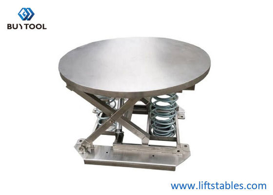 2 Ton 2000kg 4000 Lb Turntable-Top Electric Stationary Lift Tables Spring Loaded Pallet Lift Tables