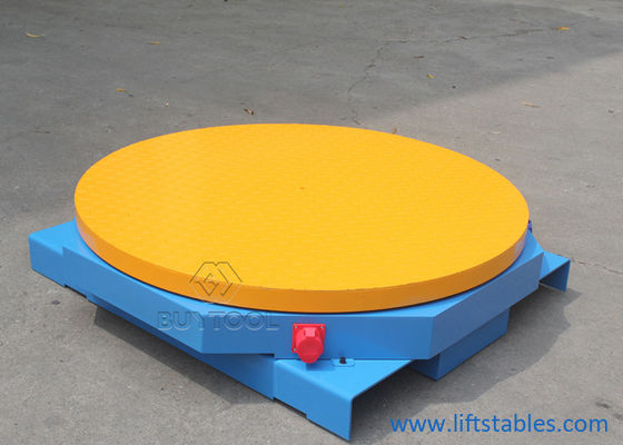 Pallet Turntable Pallet Wrapper Equipment Low Profile 1000kg Powered Packing