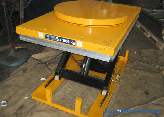Powered Motorized Rotating Pallet Lift Table 100kg Rotary Round Stage Platform 360 Degree