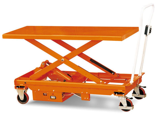 Small Manual Scissor Lift Table Cart Trolley Platform For Material Handling  980mm