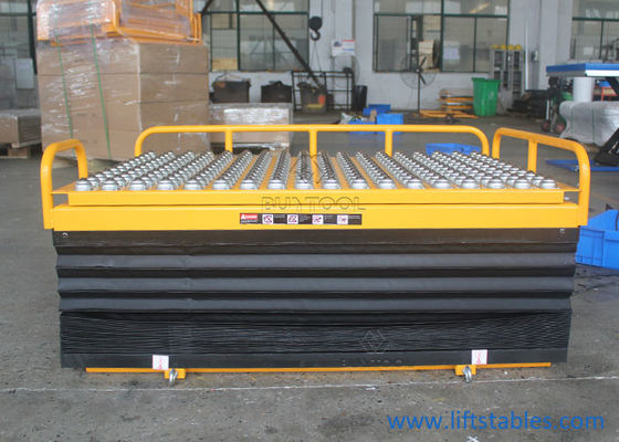 Rolling Ball Stationary Lift Table 300kg 350kg With Integrated Pop Up Ball Transfer Table