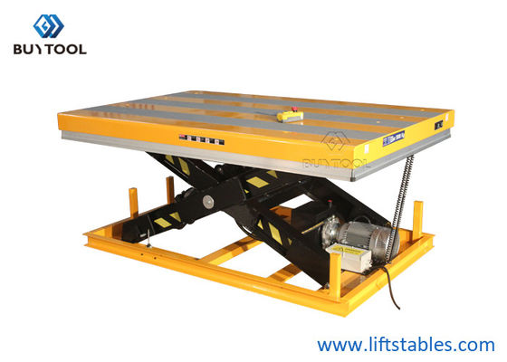 Portable Low Profile Electric Hydraulic Scissor Lift Table 800kg Wireless Remote Control Lifting