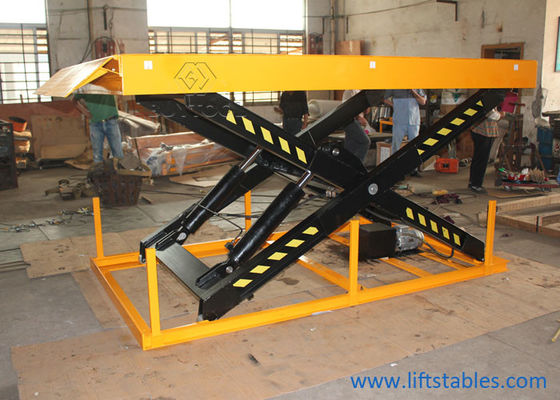 1500 Kg 10000 Lb Stationary Scissor Lift Table Forklift Truck Hydraulic Lifter Dock