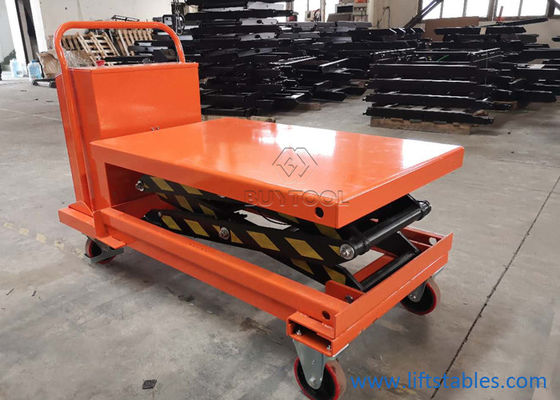 Turntable Long-Table Top Foot-Operated Mobile Lift Tables 750kg 230mm DC Power Semi Electric